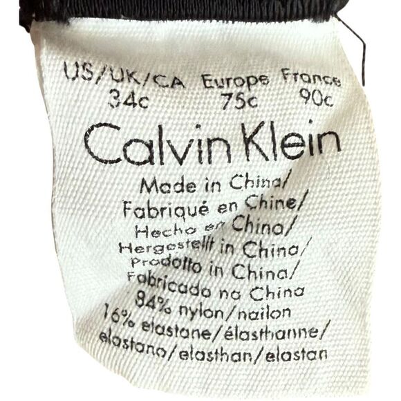 Calvin Klein Icon Perfect Padded Underwire Push Up Bra Lace Overlay. 34C. - Picture 5 of 6